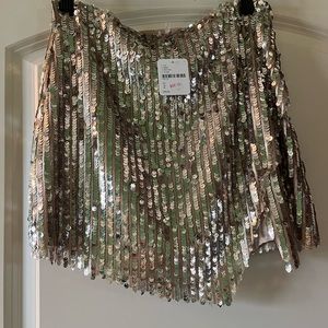 Free People sequin skirt